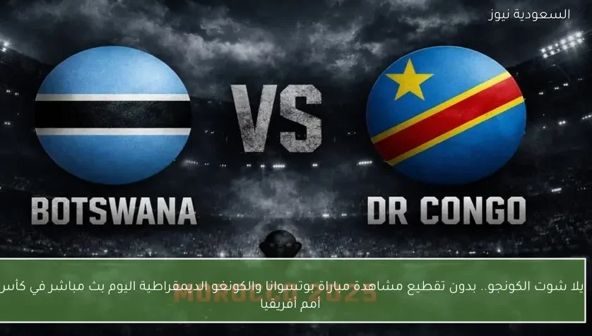 يلا شوت الكونجو.. بدون تقطيع مشاهدة مباراة بوتسوانا والكونغو الديمقراطية اليوم بث مباشر في كأس أمم أفريقيا