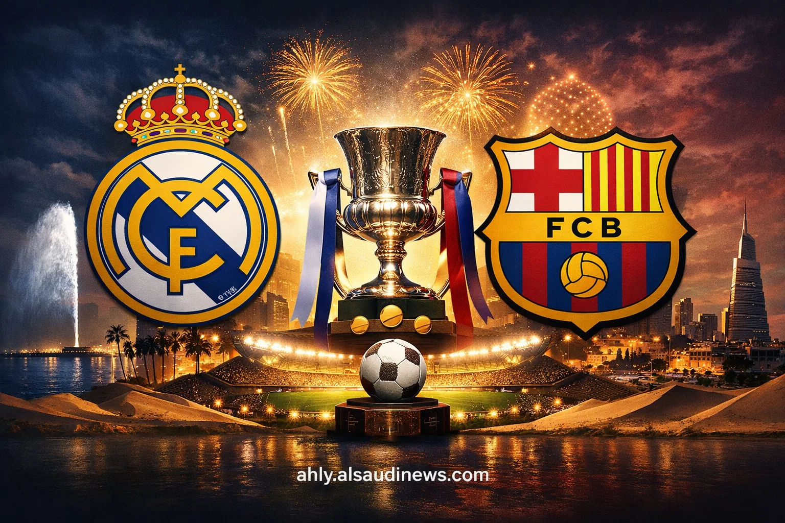 يلا شوت لعبة برشلونة ضد الريال.. بدون تقطيع مشاهدة مباراة ريال مدريد وبرشلونة اليوم بث مباشر في كأس السوبر الإسباني بجده 2026