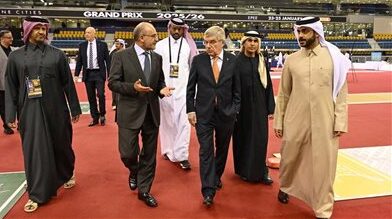 عبد المنعم الحسيني يلتقي توماس باخ في بطولة الجائزة الكبرى بقطر – يلا شوت