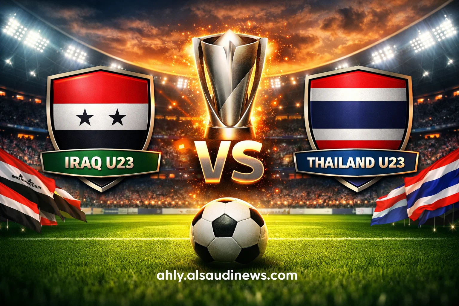 يلا شوت لعبة تايلاند تحت 23 ضد العراق تحت 23.. بدون تقطيع مشاهدة مباراة العراق وتايلند اليوم بث مباشر في كأس آسيا الأولمبي