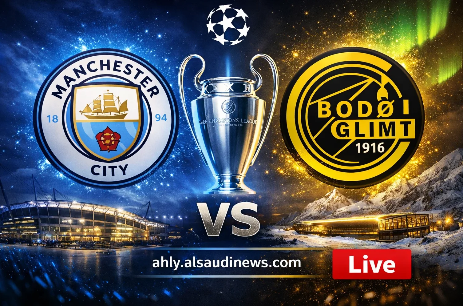 فوز بودو/ غليمت ضد مان سيتي.. نتيجة مباراة مانشستر سيتي وبودو جليمت في دوري أبطال أوروبا – يلا شوت