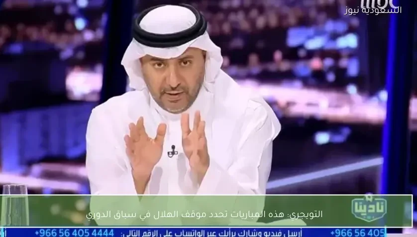 التويجري: هذه المباريات تحدد موقف الهلال في سباق الدوري